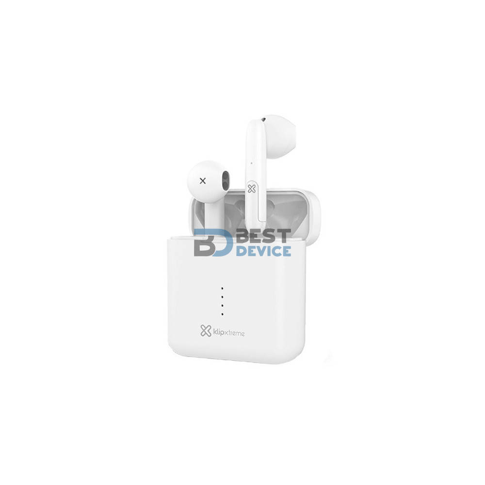 AURICULAR KLIP XTREME EARPHONE KTE-010WH TWIN TOUCH BT/MIC/TWS/IPX4/BLAN AURICULAR KLIP XTREME EARPHONE KTE-010WH TWIN TOUCH BT/MIC/TWS/IPX4/BLAN