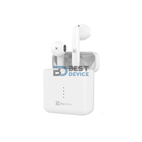 AURICULAR KLIP XTREME EARPHONE KTE-010WH TWIN TOUCH BT/MIC/TWS/IPX4/BLAN