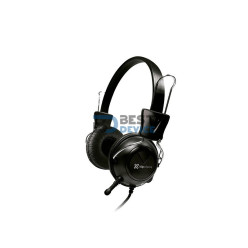 AURICULAR KLIP XTREME HEADSET KSH-320 STEREO C/CONT VOL MIC/3.5MM/2 JACK/NEG