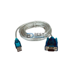 CABLE CONVERTIDOR XTECH USB(M)- SERIAL DB9(M) 3M XTC-319 12MBPS AZUL
