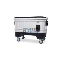 CONSERVADORA IGLOO 118L PARTY BAR CON RUEDAS GRIS 1P 99X55X68CM 34413