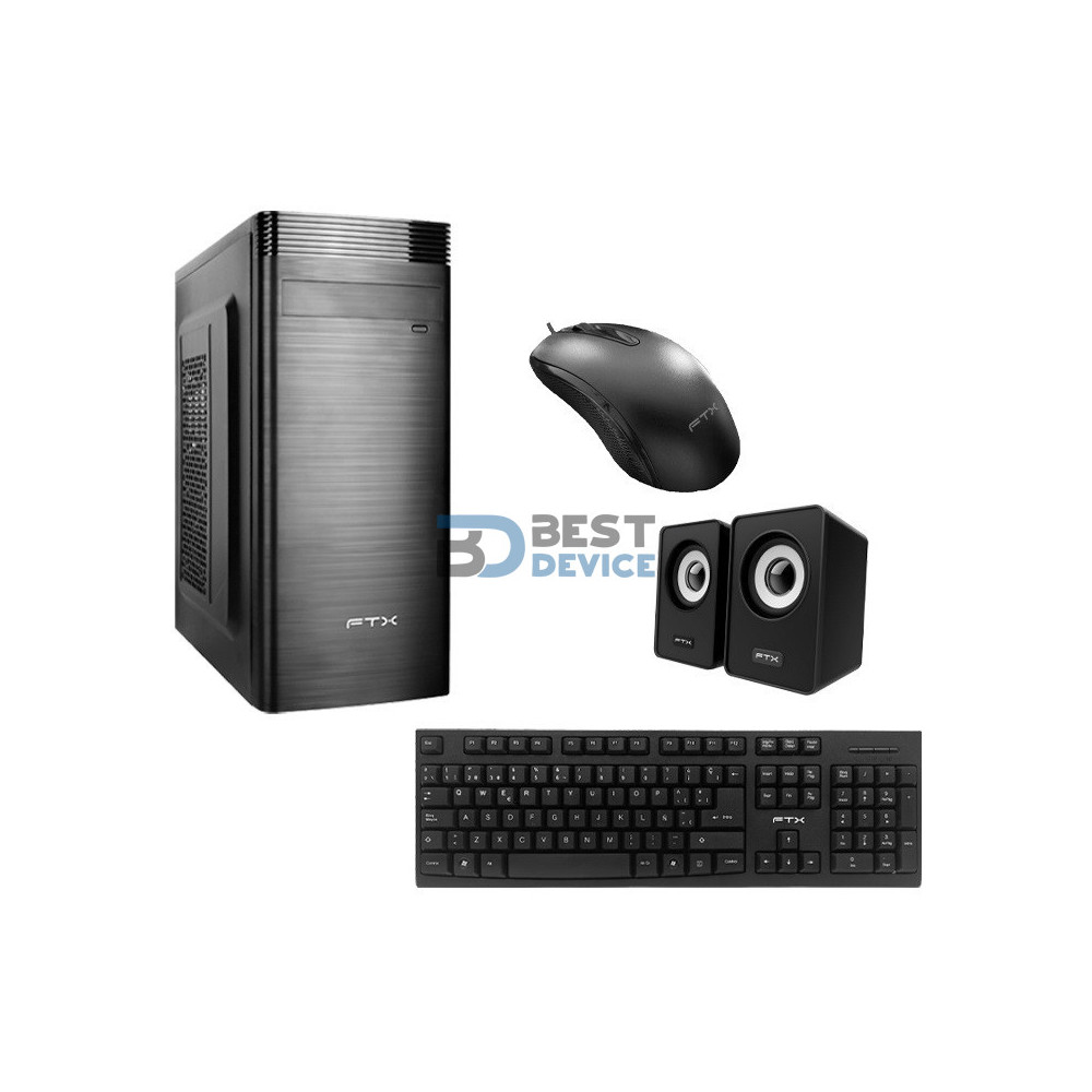 GABINETE KIT FTX FTX3133 500W+ MOUSE+ TECLADO ESPAÑOL+ PARLANTE GABINETE KIT FTX FTX3133 500W+ MOUSE+ TECLADO ESPAÑOL+ PARLANTE