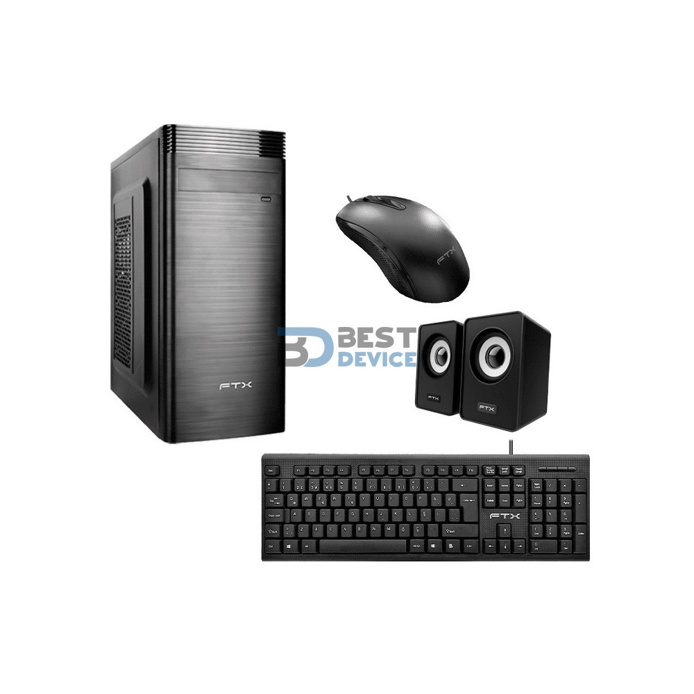 GABINETE KIT FTX FTX3133 500W+ MOUSE+ TECLADO PORTUGUES+ PARLANTE GABINETE KIT FTX FTX3133 500W+ MOUSE+ TECLADO PORTUGUES+ PARLANTE