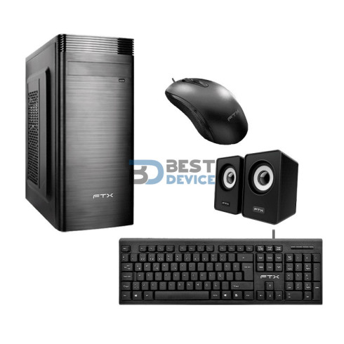 GABINETE KIT FTX FTX3133 500W+ MOUSE+ TECLADO PORTUGUES+ PARLANTE