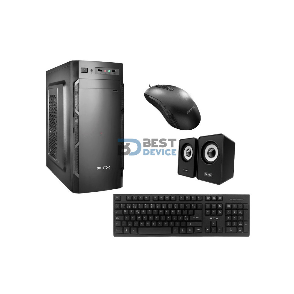 GABINETE KIT FTX FTX3135 500W+ MOUSE+ TECLADO ESPAÑOL+ PARLANTE GABINETE KIT FTX FTX3135 500W+ MOUSE+ TECLADO ESPAÑOL+ PARLANTE