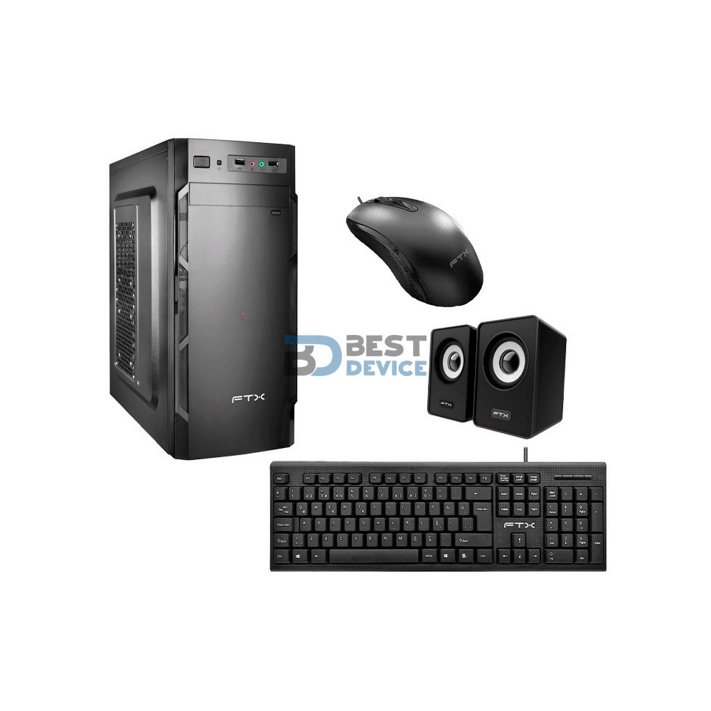 GABINETE KIT FTX FTX3135 500W+ MOUSE+ TECLADO PORTUGUES+ PARLANTE GABINETE KIT FTX FTX3135 500W+ MOUSE+ TECLADO PORTUGUES+ PARLANTE