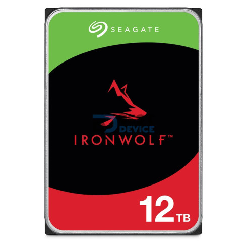 DISCO DURO SEAGATE SATA3 12TB IRONWOLF NAS 7200 256MB ST12000VN0008