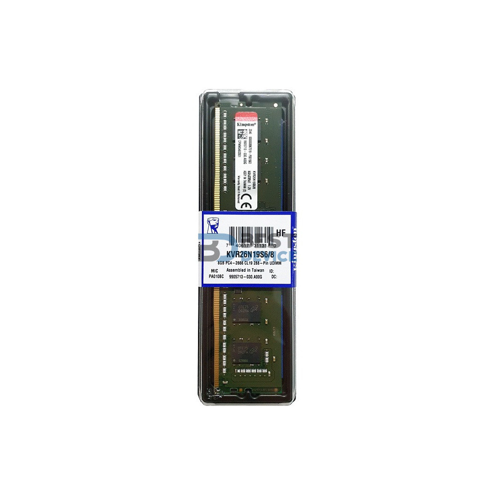 MEMORIA RAM KINGSTON DDR4 8G 2666 KVR26N19S6/8