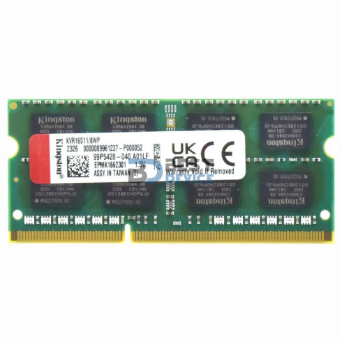 MEMORIA RAM PARA NOTEBOOK DDR3 KINGSTON8G 1600 KVR16S11/8WP