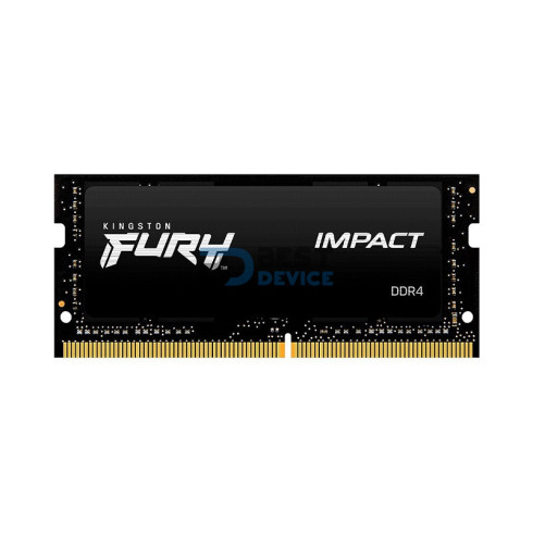MEMORIA RAM PARA NOTEBOOK DDR4 KINGSTON 16G 3200 FURY IMPACT BK KF432S20IB/16