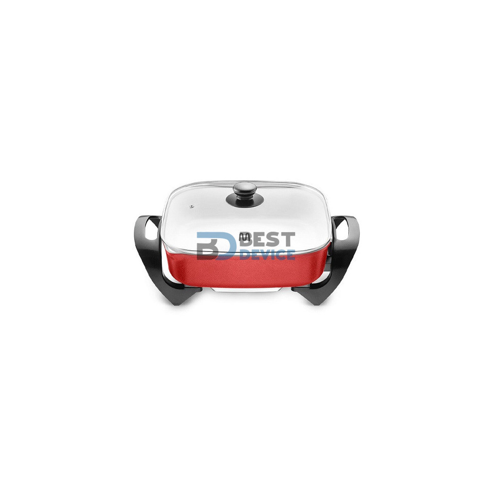 OLLA ELECTRICA CUADRADA MULTI 4L CE112USA CERAMICO ROJO OLLA ELECTRICA CUADRADA MULTI 4L CE112USA CERAMICO ROJO