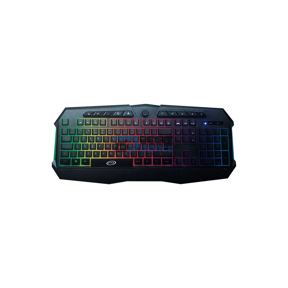 TECLADO USB GAMER FTX FTXK623 MULTIMEDIA/RGB/ESP