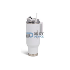 VASO TÉRMICO IGLOO 1.2L SSTL FLIP 'N' SIP TRAVEL MUG BLANCO 71226 CON PAJITA