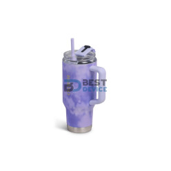 VASO TÉRMICO IGLOO 950ML SSTL FLIP 'N' SIP TRAVEL MUG ICE DYE LILA 71310 CON PAJITA