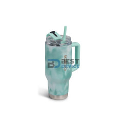 VASO TÉRMICO IGLOO 950ML SSTL FLIP 'N' SIP TRAVEL MUG ICE DYE VERDE 71311 CON PAJITA