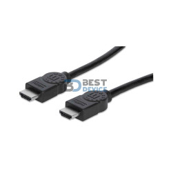 CABLE HDMI-HDMI M/M 22.5M MANHATTAN 308458 4K/30HZ/3D NEGRO