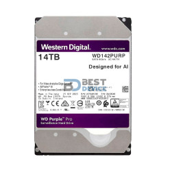 DISCO DURO WESTERN DIGITAL 14 TB PURPLE PRO 7200 512MB WD142PURP SURVEILLANCE