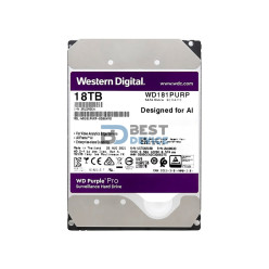 DISCO DURO WESTERN DIGITAL SATA3 18TB PURPLE PRO 7200 512MB WD181PURP SURVEILLANCE