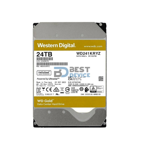 DISCO DURO WESTERN DIGITAL 24 TB GOLD ENTERPRISE 7200 512MB WD241KRYZ 