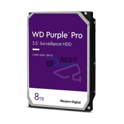 DISCO DURO WESTERN DIGITAL SATA3 8TB PURPLE PRO 7200 256MB WD8001PURP SURVEILLANCE