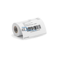 ETIQUETA ADHESIVA PARA IMPRESORA DE ETIQUETA ZEBRA TERM DIREC 8000DLABL-LD-R4LF5P 4"X1020