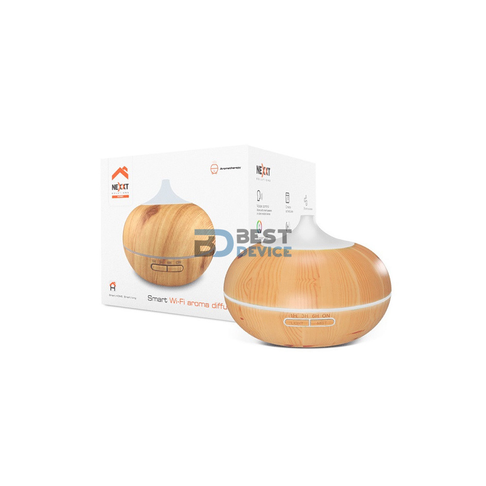 IOT NEXXT DIFUSOR DE AROMA 12V/300ML/LED/MADERA CLARO NHA-A600