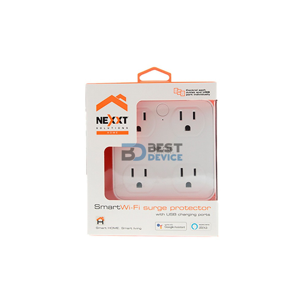 IOT NEXXT ENCHUFE 4 TOMA NEMA + 4 USB/15A NHP-T610