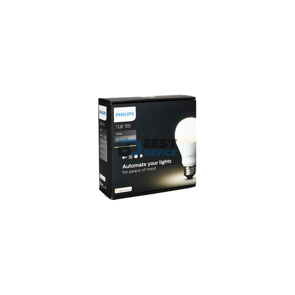 IOT PHILIPS KIT 2 FOCO BLANCO + BRIGDE HUE 220V 9W A60 E27 (449554)