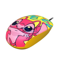 MOUSE USB XTECH XTM-D406ST-YL STITCH EDITION 1200DPI/3 BOT/AMARILLO