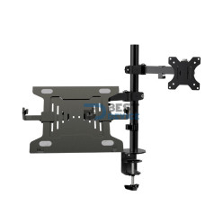 SOPORTE KLIP XTREME PARA 1 MONITOR-1 NOTEBOOK 13"-32"/15.6" KMM-301 8KG/ART/INCL/GIR