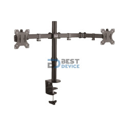 SOPORTE KLIP XTREME PARA 2 MONITORES 13" A 32" KPM-310 8KG/ART/INCL 90/GIR/NEG