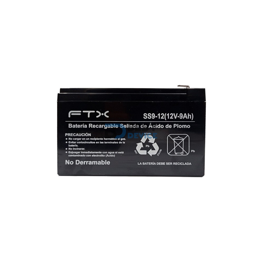 UPS FTX BATERIA RECARGABLE 12V 9A SS9-12 UPS FTX BATERIA RECARGABLE 12V 9A SS9-12
