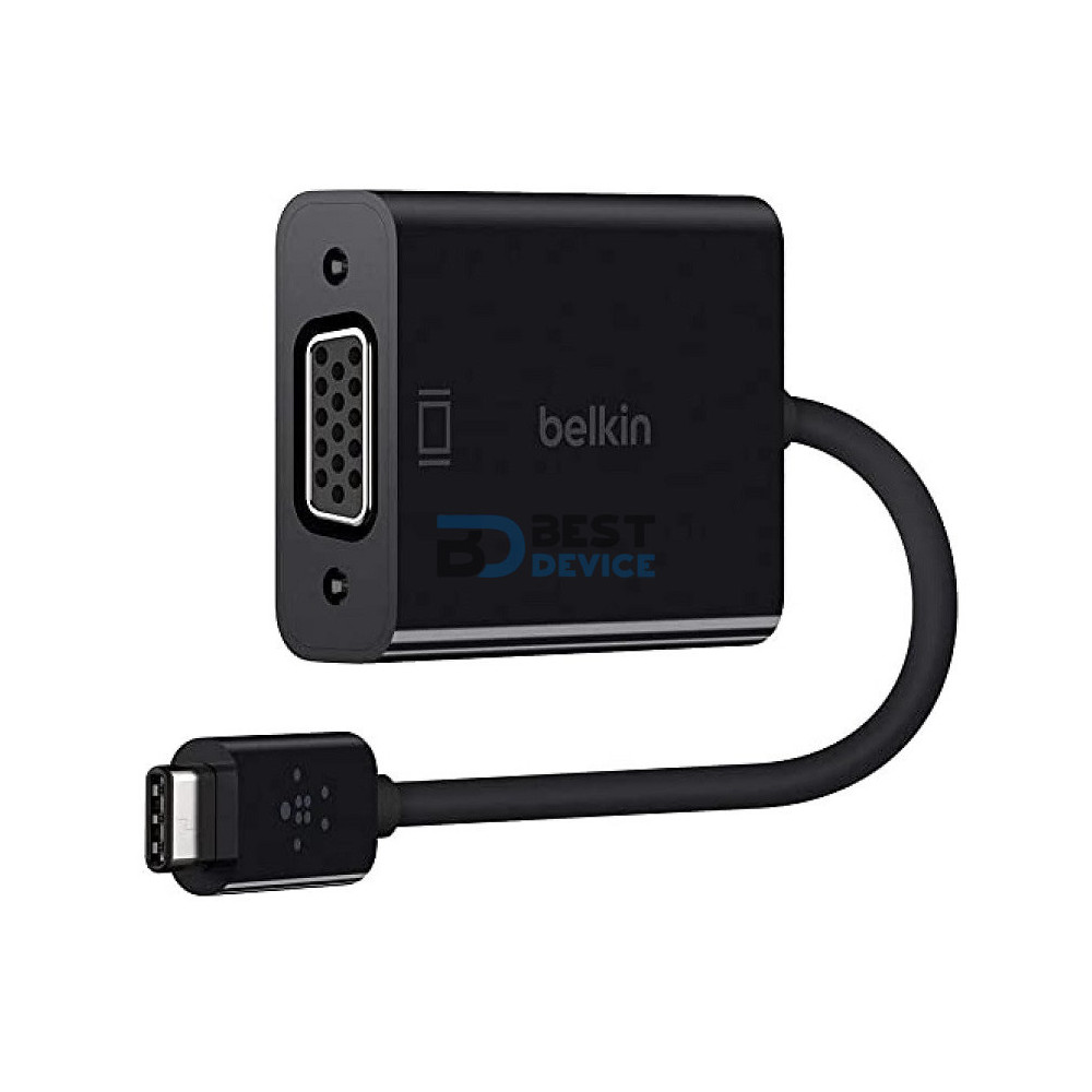 ADAPTADOR BELKIN BLK25 USB-C VGA NEGRO ADAPTADOR BELKIN BLK25 USB-C VGA NEGRO