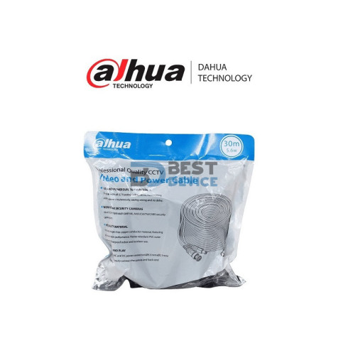 CABLE POWER DAHUA PFM942I-30 CCTV VIDEO 30M CON CONECTOR
