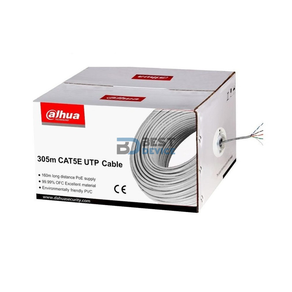CABLE UTP CAT5EU DAHUA DH-PFM920I-5EU-U CABLE UTP CAT5EU DAHUA DH-PFM920I-5EU-U