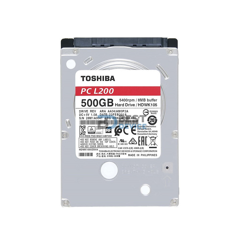 DISCO DURO TOSHIBA PARA NOTEBOOK 500 GB 5400 DISCO DURO TOSHIBA PARA NOTEBOOK 500 GB 5400