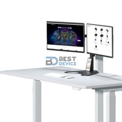 SOPORTE ARGOMTECH DE ESCRITORIO PARA DOS MONITORES 32" CON RANURA PARA CELULAR ARG-BR-1605