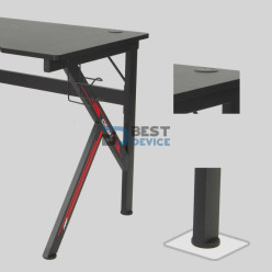 ESCRITORIO GAMER ARGOMTECH ARG-DK-9247BK ERGO Z47 NEGRO