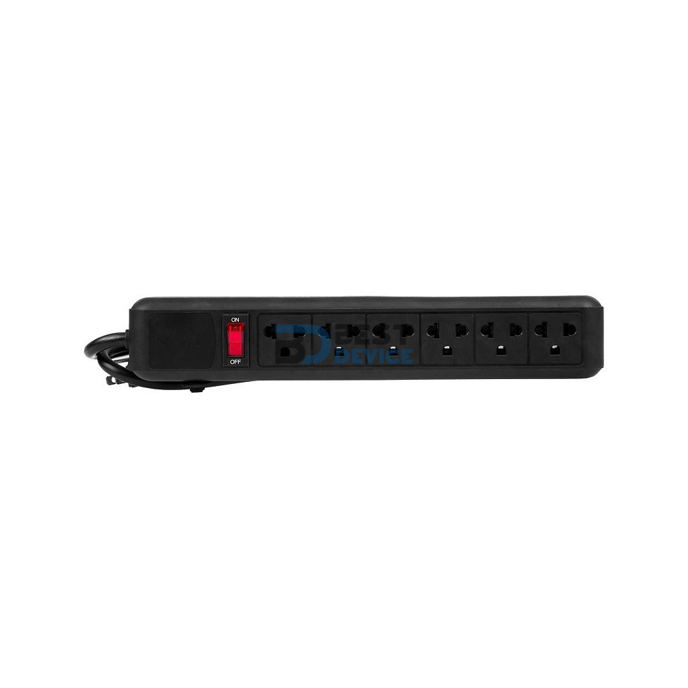 FILTRO DE LINEA ARGOMTECH ARG-AC-0251BK 6 TOMAS FILTRO DE LINEA ARGOMTECH ARG-AC-0251BK 6 TOMAS