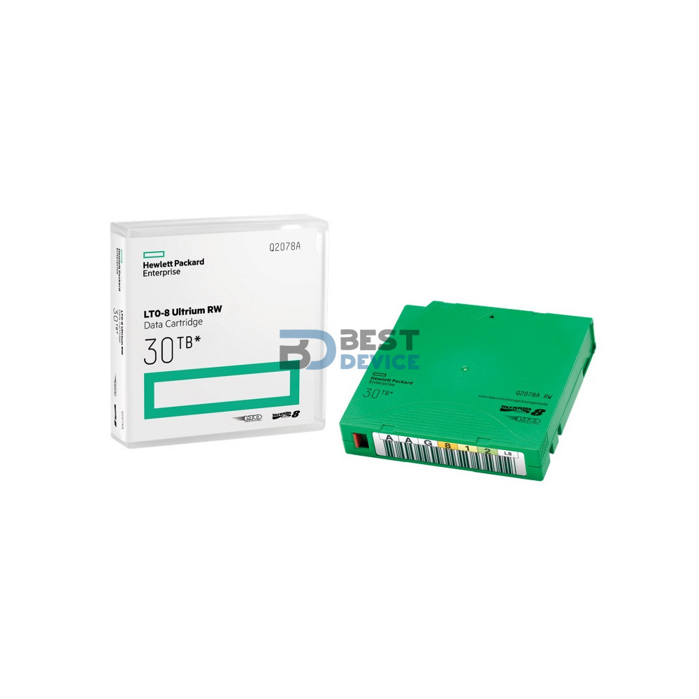 CINTA BACKUP HPE LTO-8 30TB RW (Q2078A) CINTA BACKUP HPE LTO-8 30TB RW (Q2078A)