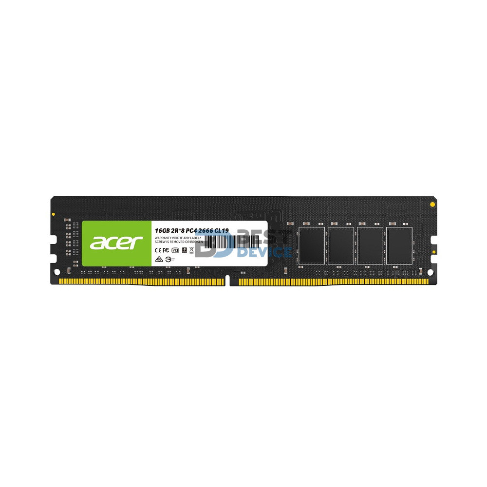 MEMORIA RAM ACER DDR4 16GB 2666 MHZ MEMORIA RAM ACER DDR4 16GB 2666 MHZ