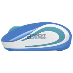 MOUSE LOGITECH 910-005360 M187 WIR AZUL/BLANCO