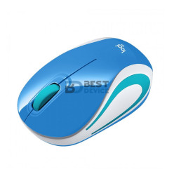 MOUSE LOGITECH 910-005360 M187 WIR AZUL/BLANCO