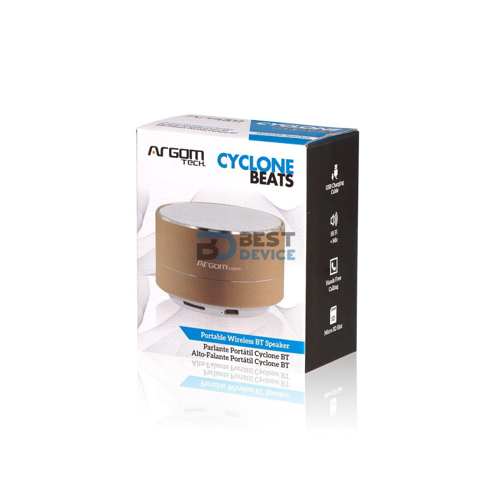 PARLANTE ARGOMTECH ARG-SP-2803GD BT DORADO/PLATEADO PARLANTE ARGOMTECH ARG-SP-2803GD BT DORADO/PLATEADO