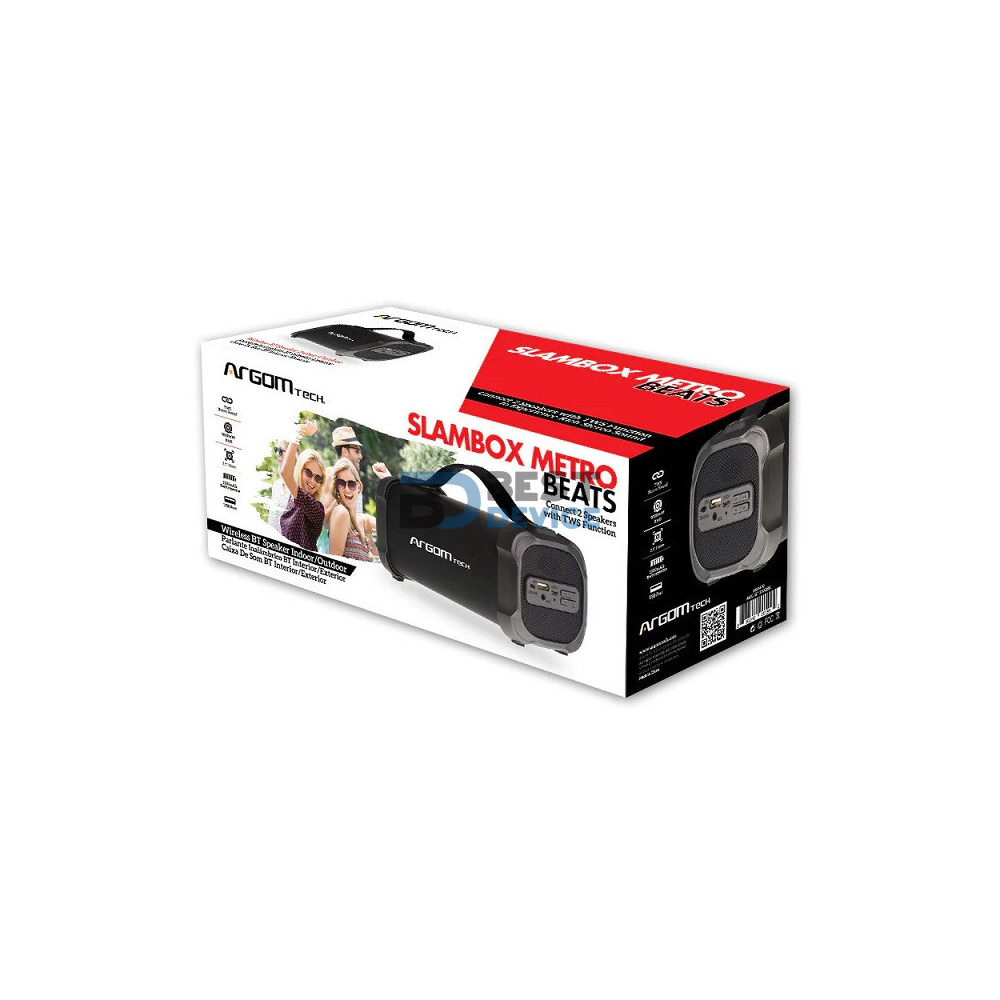 PARLANTE ARGOMTECH ARG-SP-3302BK BT METRO NEGRO PARLANTE ARGOMTECH ARG-SP-3302BK BT METRO NEGRO