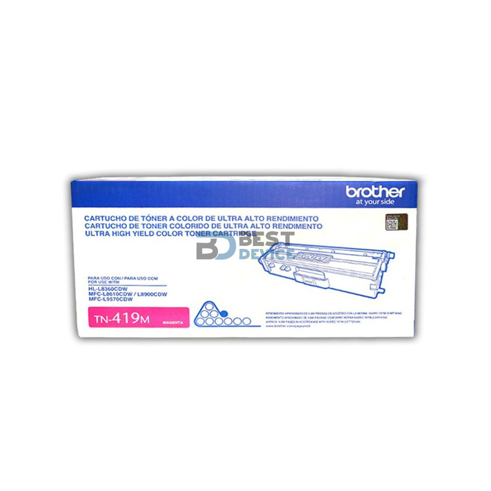 TONER BROTHER TN419M MAGENTA (8900C/8360C) TONER BROTHER TN419M MAGENTA (8900C/8360C)