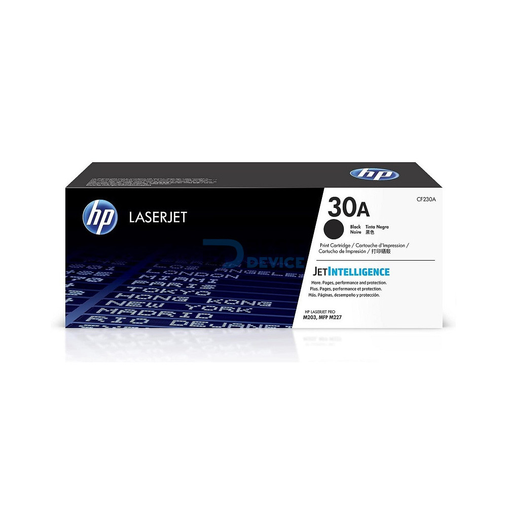 TONER HP CF230A (30A) NEGRO (M203DW) TONER HP CF230A (30A) NEGRO (M203DW)