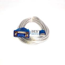 CABLE CONVERTIDOR XTECH USB(M)- SERIAL DB9(M) 3M XTC-319 12MBPS AZUL