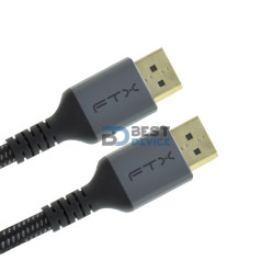 CABLE FTX FTX-DP8K-AG2 DP-DP M/M 2M 8K/60HZ/1.4/32GBPS NEGRO
