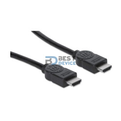 CABLE MANHATTAN HDMI(M)-HDMI(M) 322539 10M 4K/30HZ/3D NEGRO